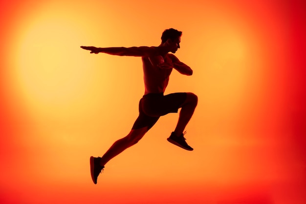 Full Shot Man Jumping – Free Stock Photo