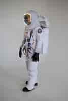 Free photo fully equipped male astronaut in spacesuit