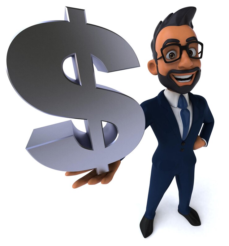 Free Photo fun 3d cartoon illustration of an indian businessman