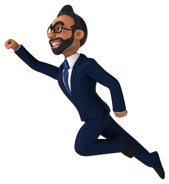 Забавная 3D карикатура на индийского бизнесмена