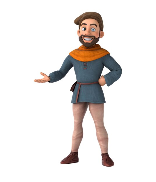 3Dアニメ 中世の男とアルファ