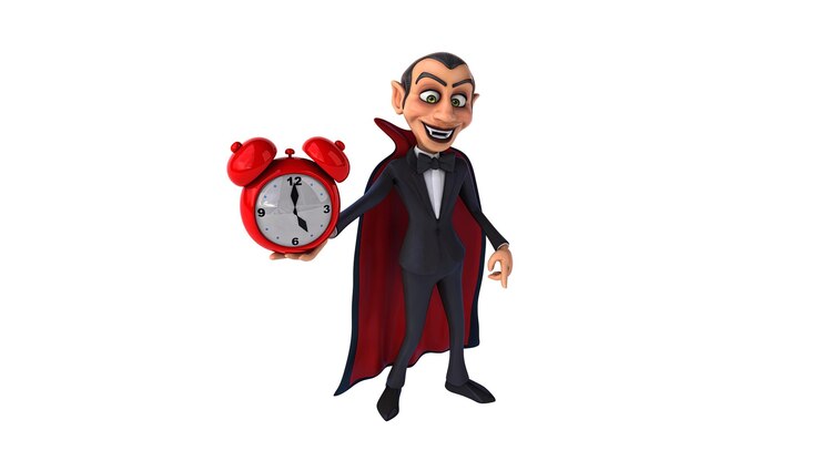 Free Photo fun 3d cartoon vampire illustration