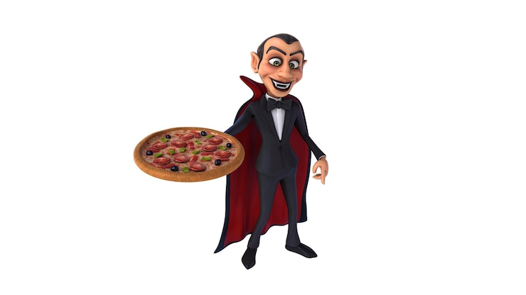 Free Photo fun 3d cartoon vampire illustration