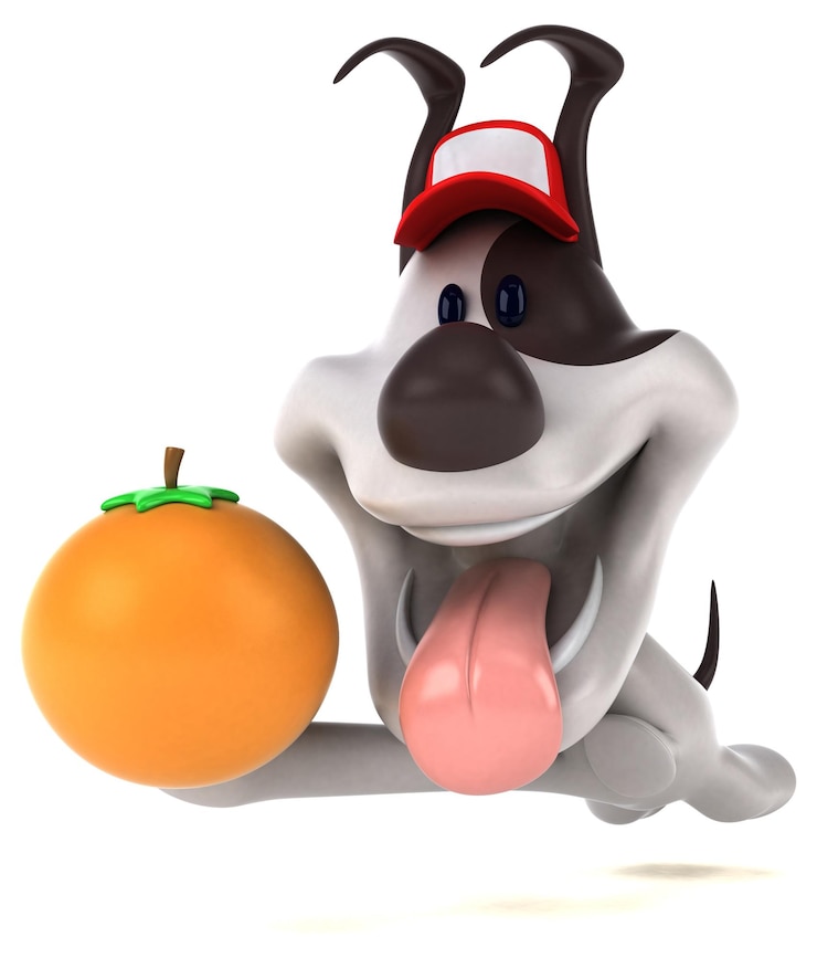 Free Photo fun dog 3d illustration