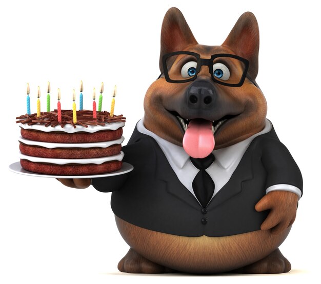 彼の誕生日を祝うハッピー犬 無料の写真
