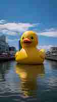 Free photo funny image with huge duck