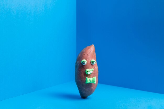 Funny potato with cute sticker