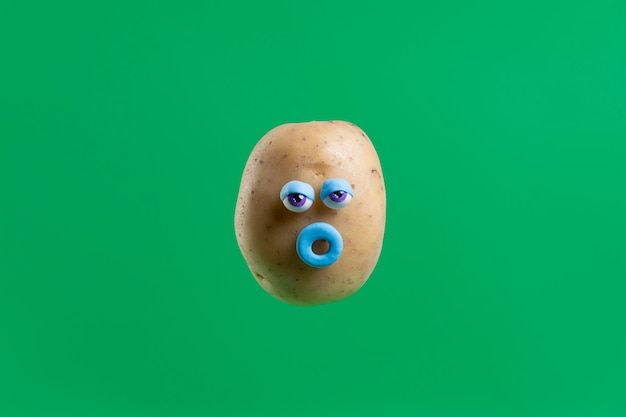 Funny potato with face sticker