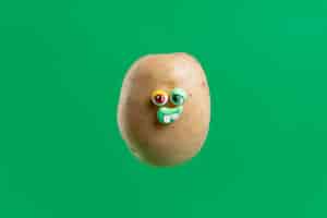 Free photo funny potato with face sticker