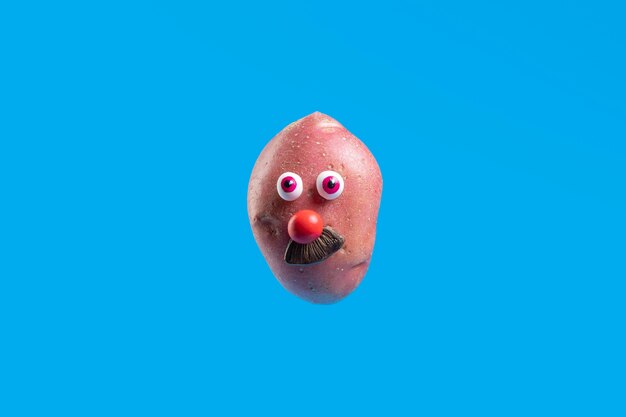 Funny potato with face sticker