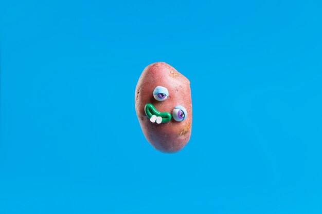 Funny potato with face sticker