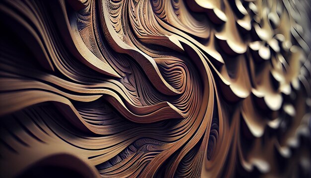 Futuristic abstract wallpaper with shiny metallic stripes generated by AI