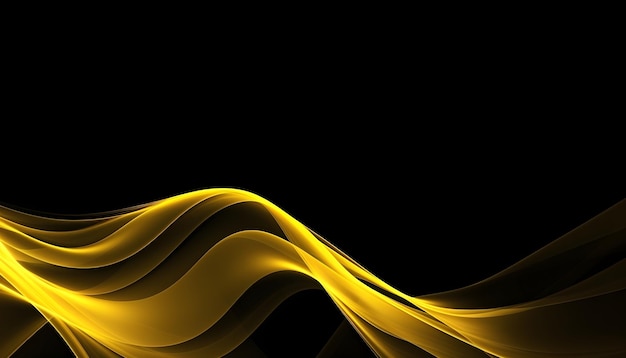 futuristic abstract waveform on black background