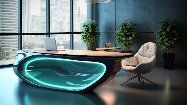 Free Photo futuristic business environment