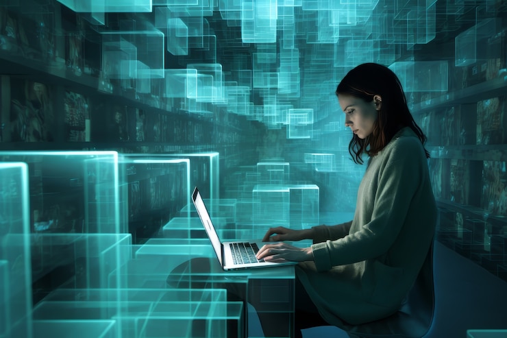 Free Photo futuristic business scene with ultra modern ambiance