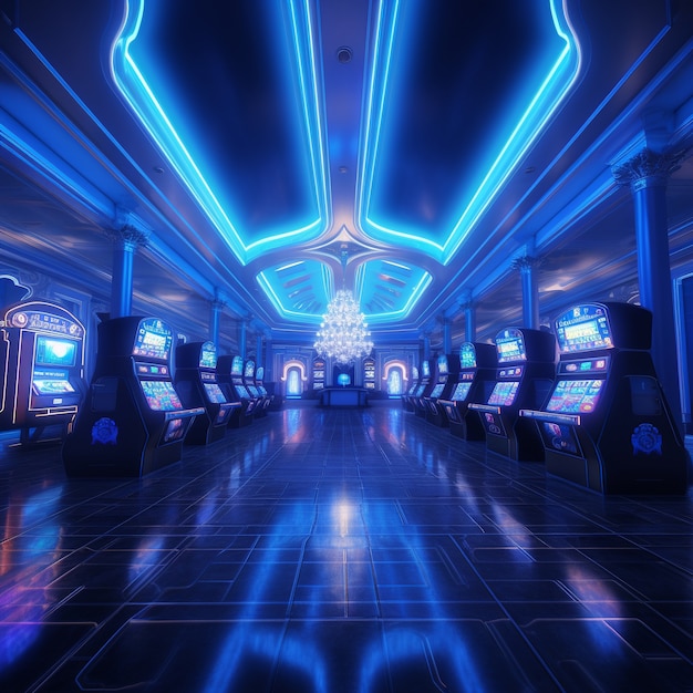 Free photo futuristic casino architecture