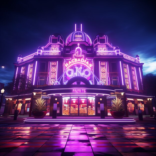 Futuristic casino architecture