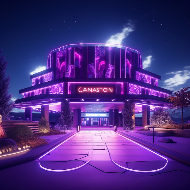 Futuristic casino architecture