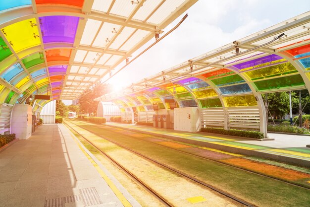 futuristic charging electricity park energy