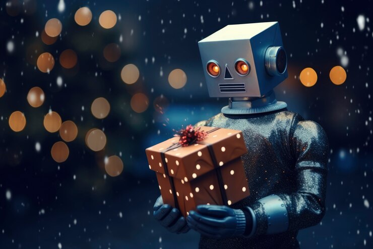 Free Photo futuristic  christmas celebration concept