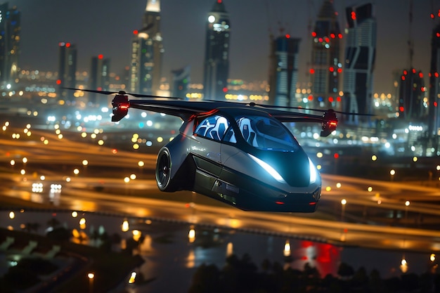 Foto gratuita paesaggio futuristico di dubai