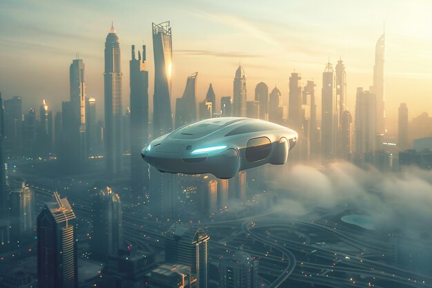 Futuristic exploration of dubai's evolving cityscape