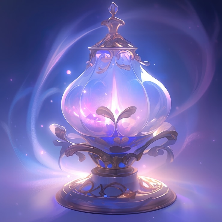 Free Photo futuristic and fantastical light lamp design