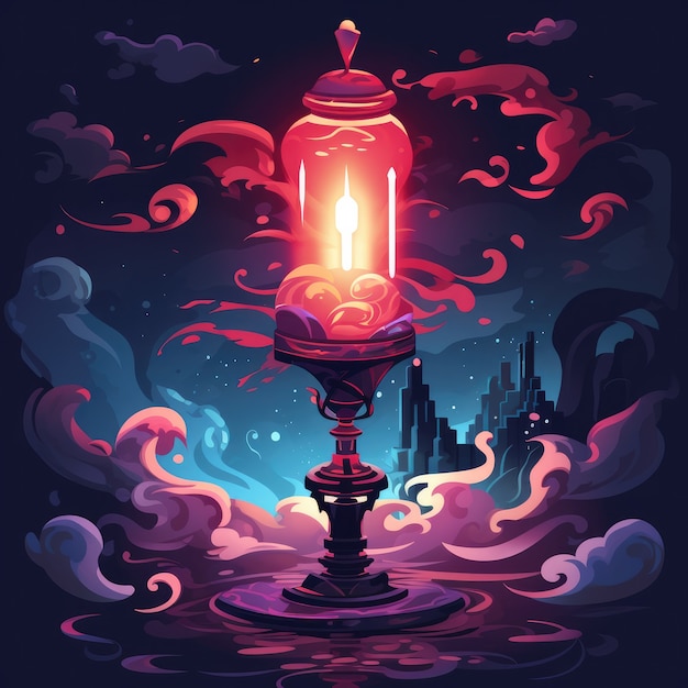 futuristic and fantastical light lamp design