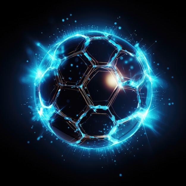 Free photo futuristic football game ball