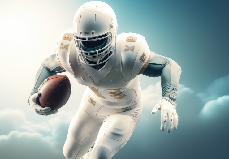 Free Photo futuristic football game player