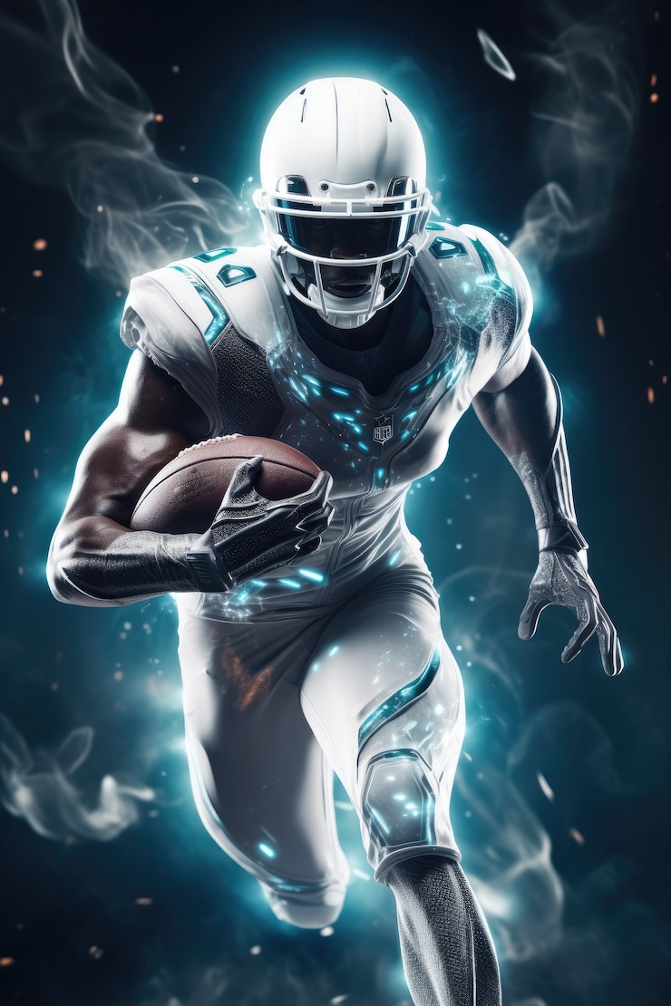Free Photo futuristic football game player