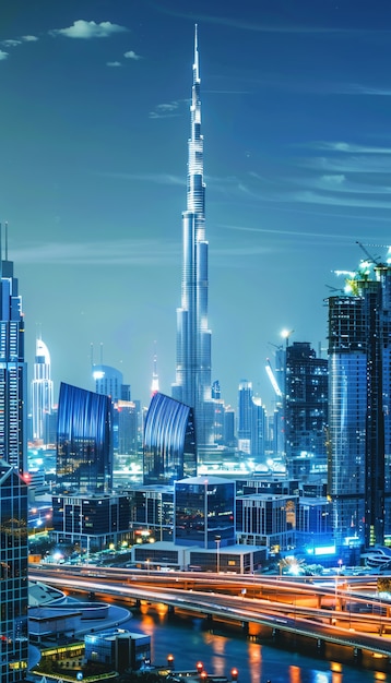 Футуристический ландшафт Дубая