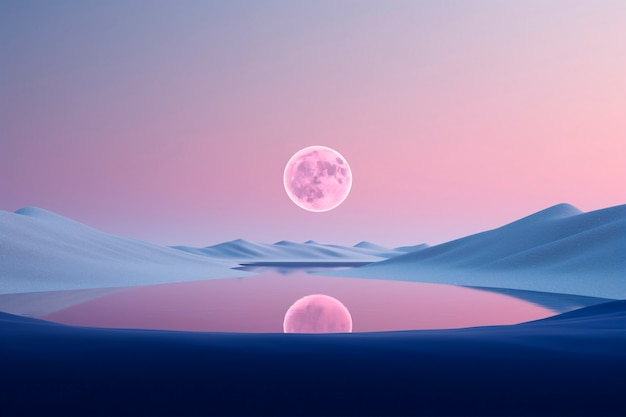 Futuristic moon background