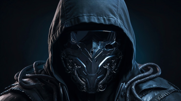 Free Photo futuristic ninja digital art