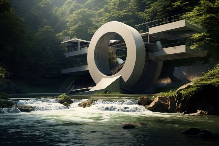 Free Photo futuristic representation of water structure