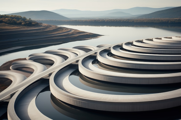 Free Photo futuristic representation of water structure