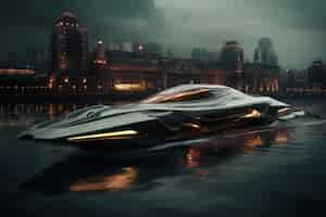 Free photo futuristic representation of water vehicle