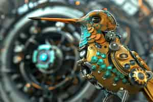 Foto gratuita futuristic robot hummingbird