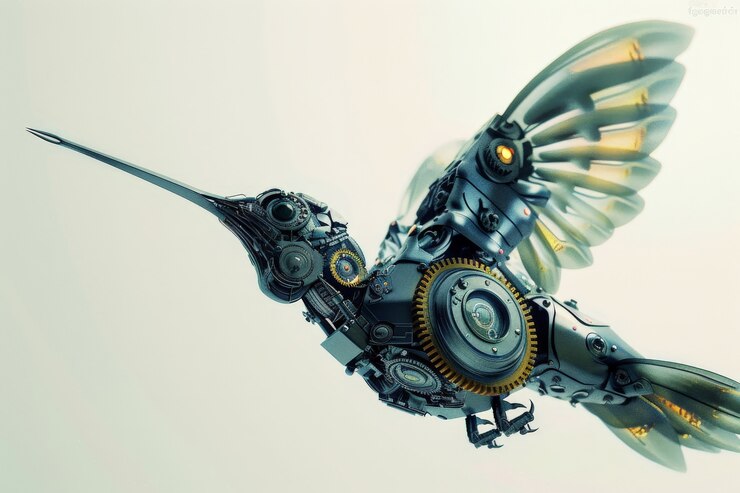 Free Photo futuristic robot hummingbird