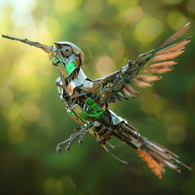 Futuristic robotic hummingbird