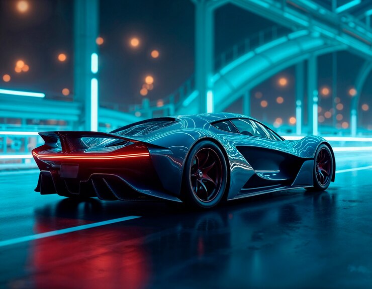 Free Photo futuristic supercar