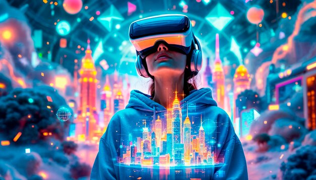 Futuristic technology hologram