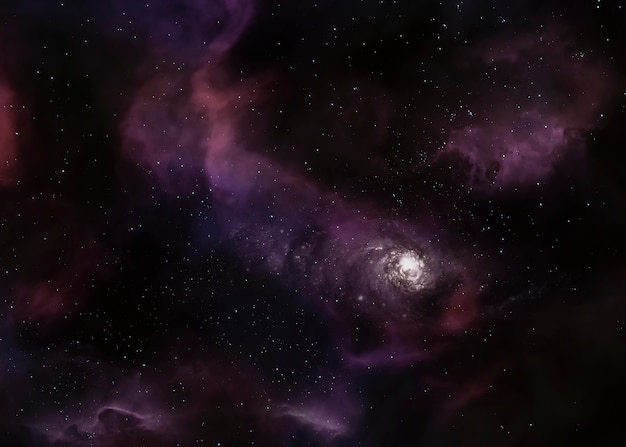 은하계 밤 풍경