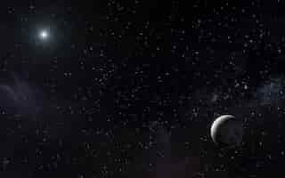 Бесплатное фото Галактический ночной пейзаж