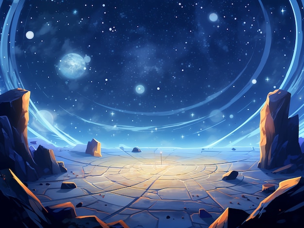 galaxy planets digital art