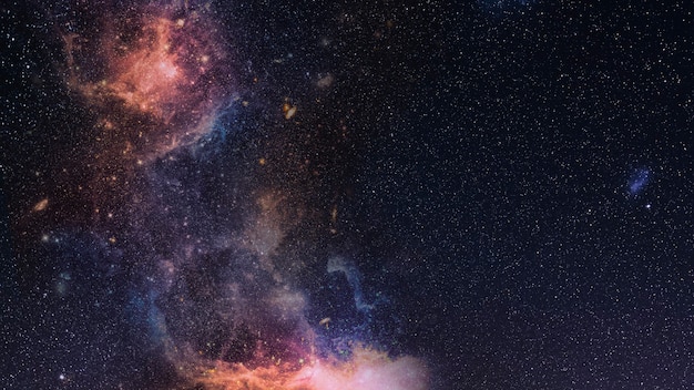 Galaxy in space textured background