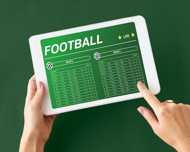Free photo gambling football game bet concept