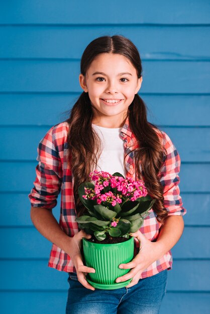 Gardening concept with girl