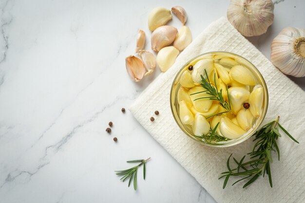 Garlic oil for treatment