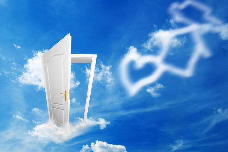 Free Photo gateway to the future